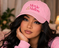 Everyday Cap |color=Mallow Bloom| individual AI portrait concept (enlarged lookbook crop), supplier product unverified