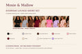 Everyday Lounge Short Set — editorial design preview with model concepts and nine proposed shades; final individual product photos and supplier approval pending.